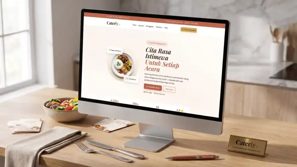 Caterly – Template Website Catering