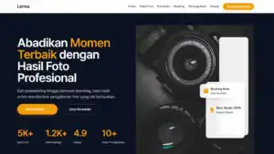 Lensa Web Template Foto Studio