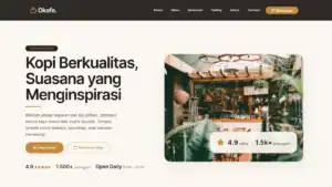 Okofee Web Template Kopi Shop